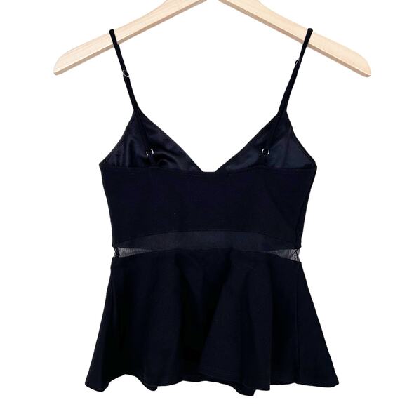 Lulu's Black Peplum Tank Top Sz XS - Picture 4 of 6